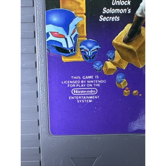 Solomon's Key‎ (Nintendo Entertainment System 1987) NES Cartridge +Dustcover - Picture 4 of 10
